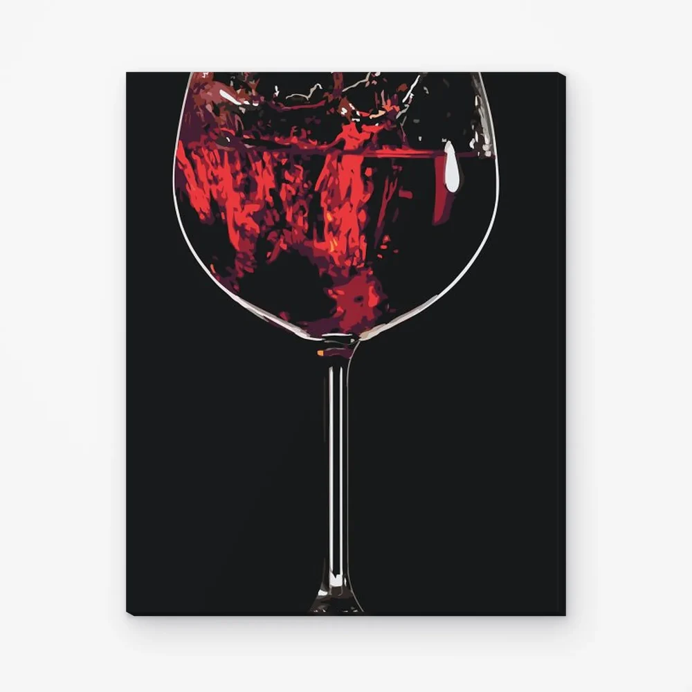 Pintar por Números - Vino tinto