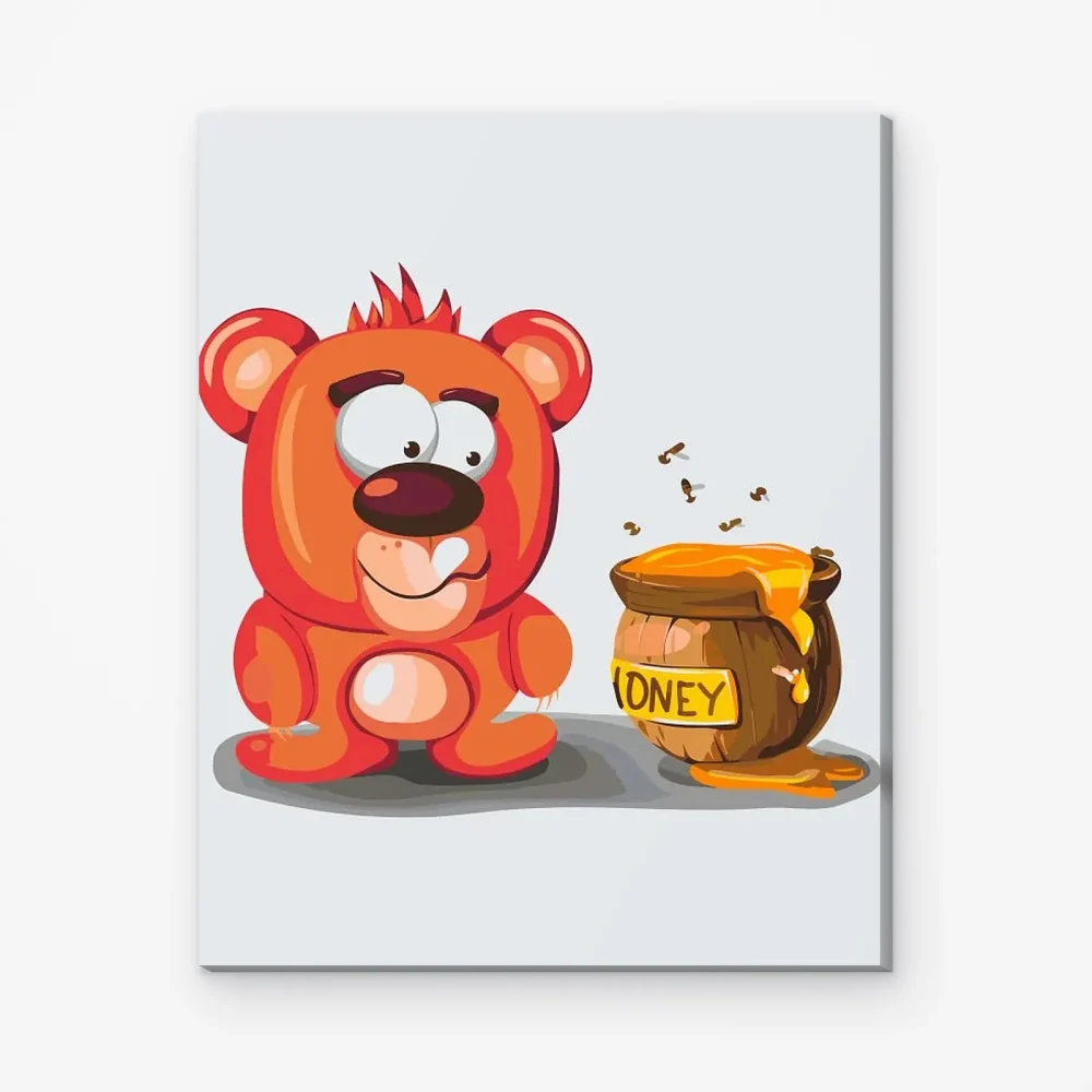 Pintar por Números - Winnie y su miel
