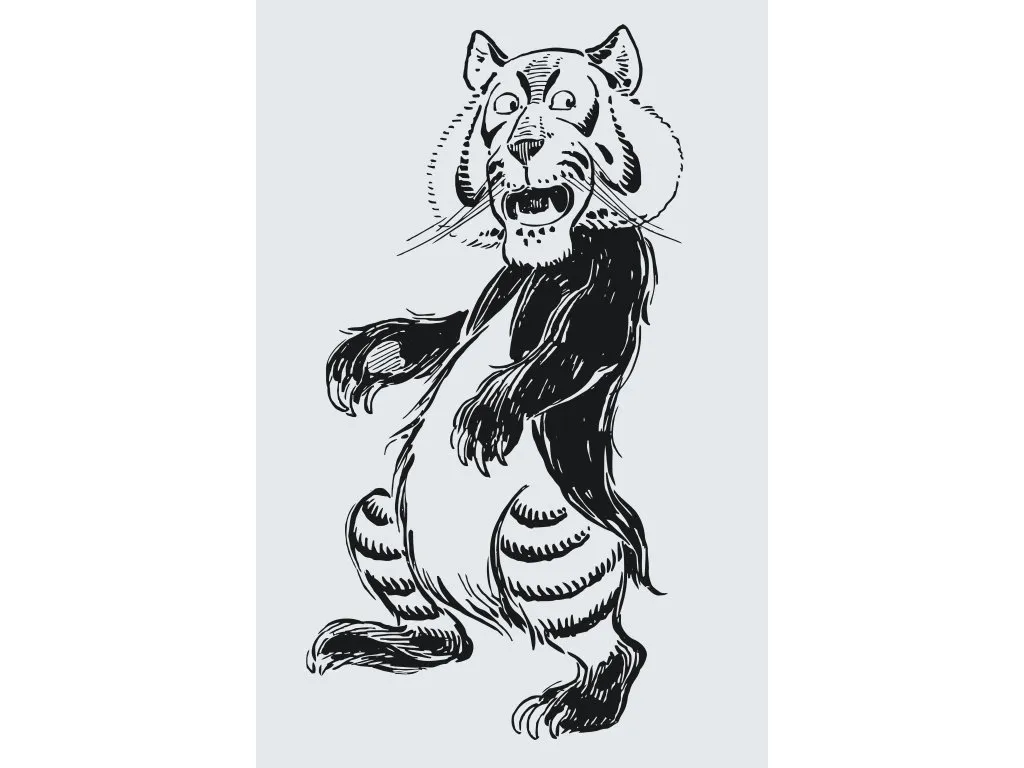 Pintar por Números - León blanco y negro