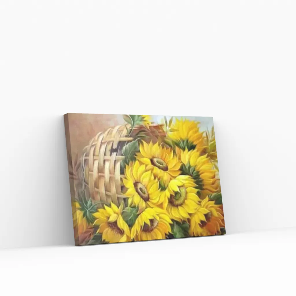 Pintar por Números - Girasoles en cesta
