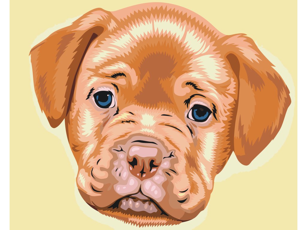 Pintar por Números - Pequeño cachorro