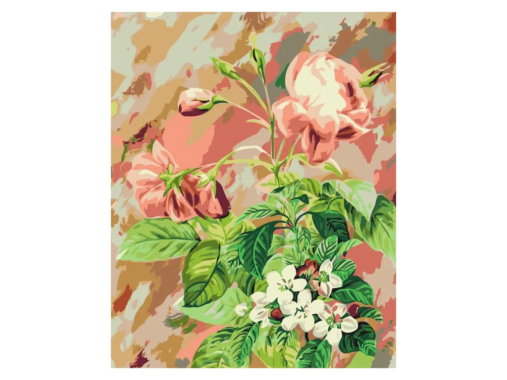 Pintar por Números - Rosas vintage 4