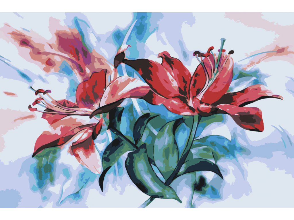 Pintar por Números - Lirios