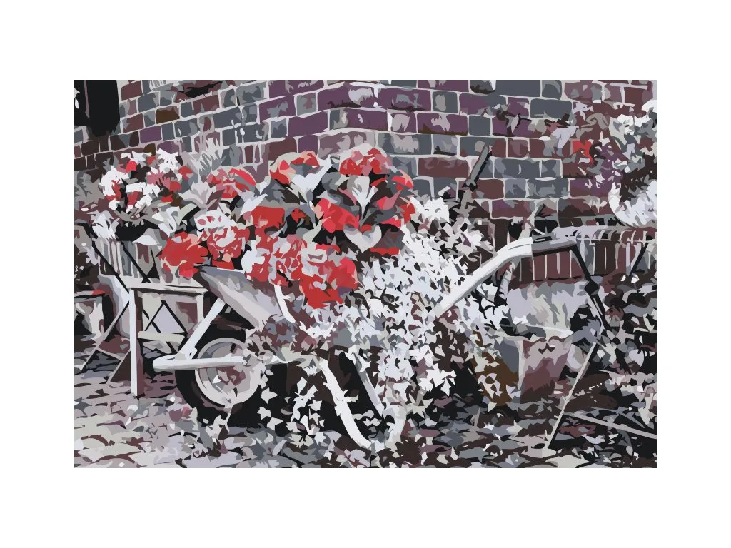 Pintar por Números - Hortensia