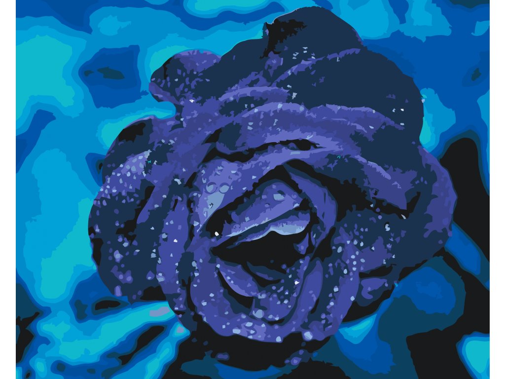 Pintar por Números - Rosa azul