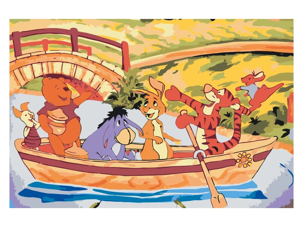 Pintar por Números - Winnie the Pooh y sus amigos