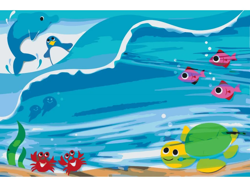 Pintar por Números - Animales bajo el agua