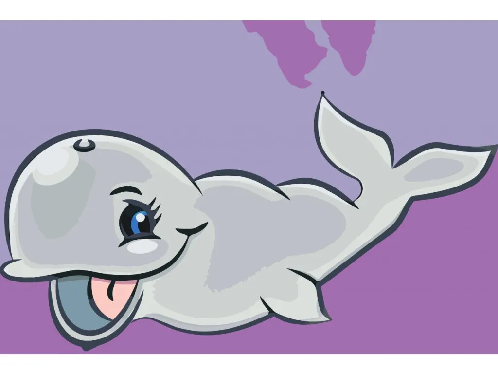 Pintar por Números - Ballena sonriente