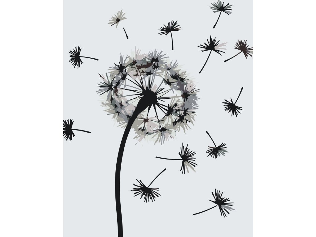 Pintar por Números - Diente de león soplado