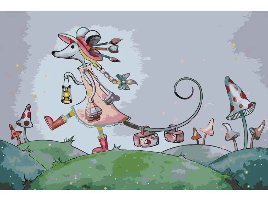 Pintar por Números - Ratón de cuento