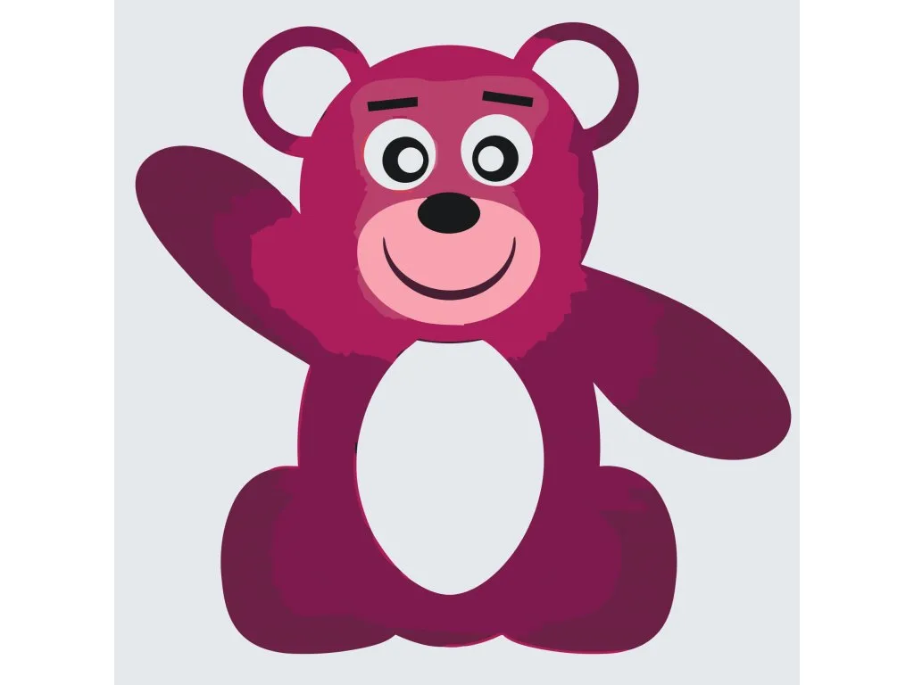 Pintar por Números - Saludo del oso