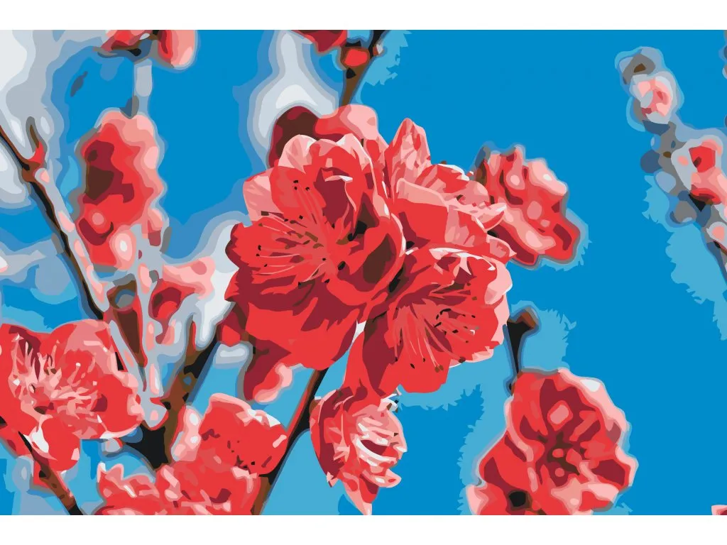 Pintar por Números - Flor de melocotón