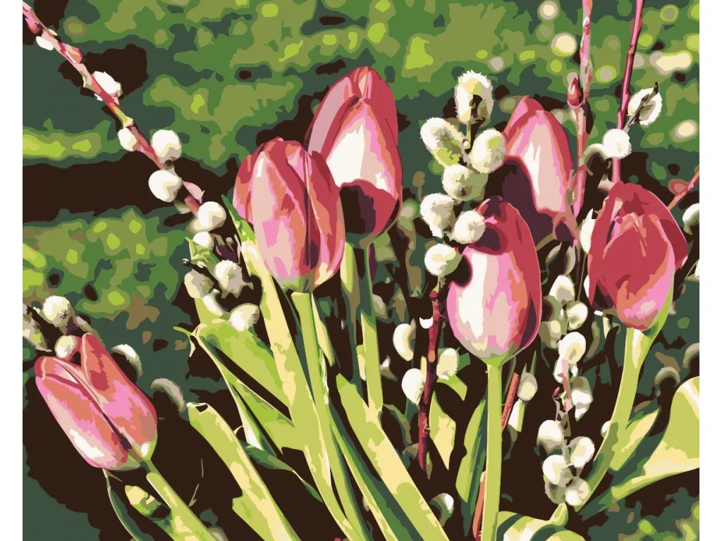Pintar por Números - Tulipanes