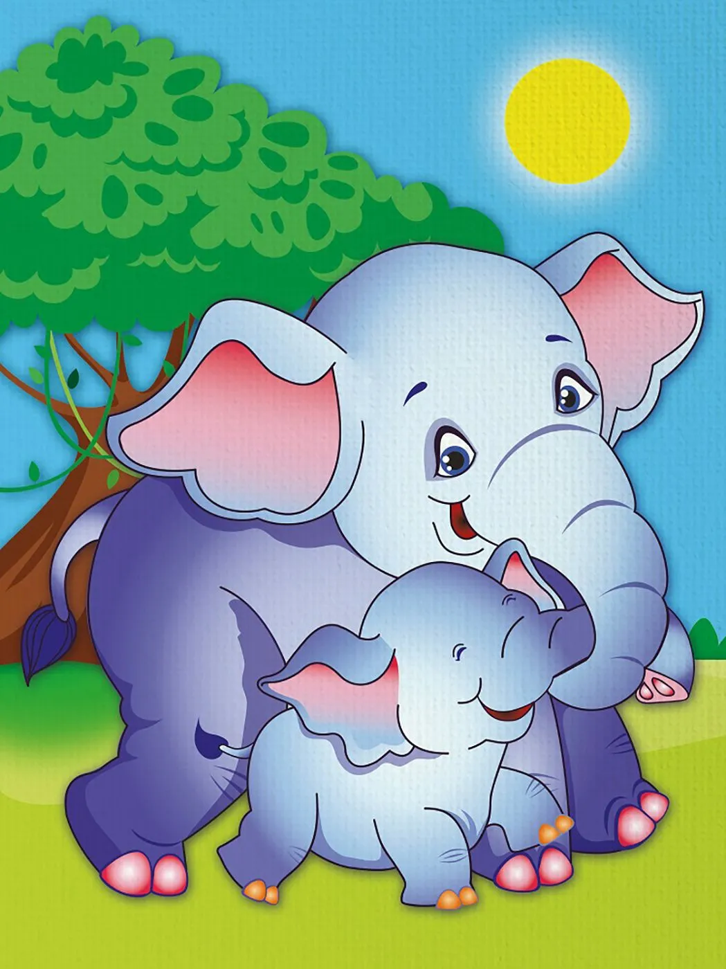 Pintar por Números - Crías de elefante
