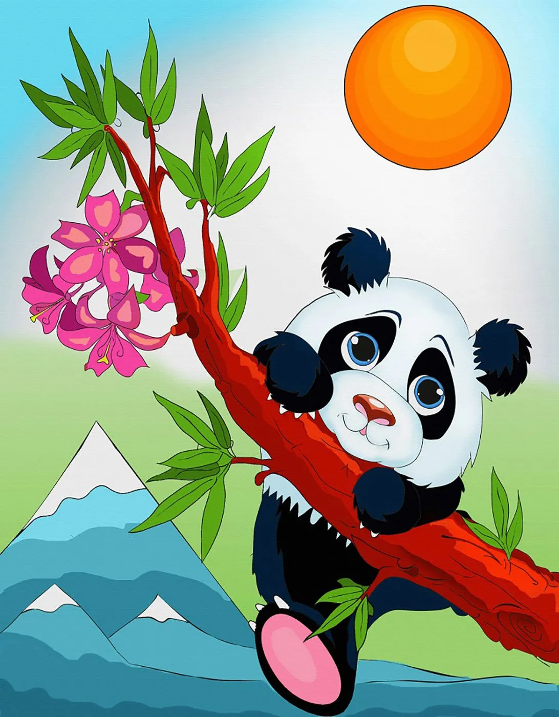 Pintar por Números - Panda travieso