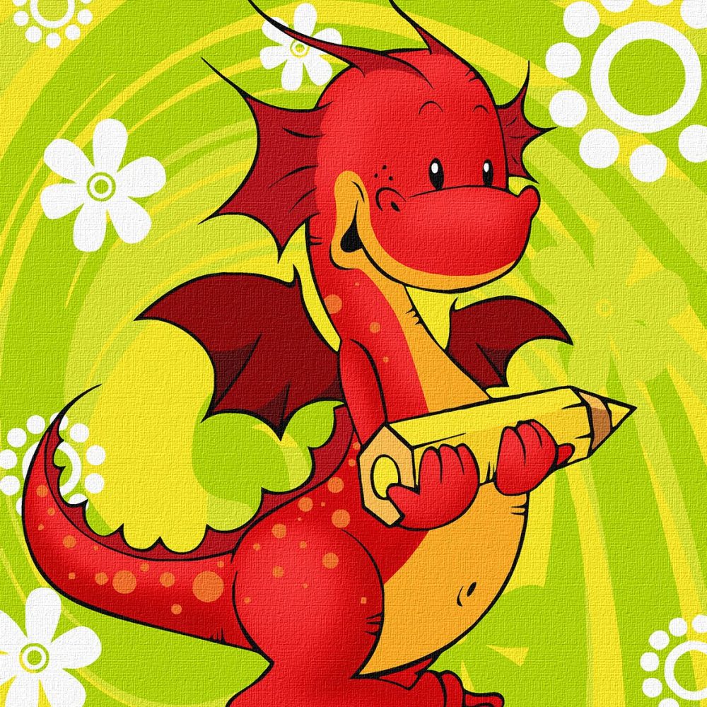 Pintar por Números - Feliz dracosha