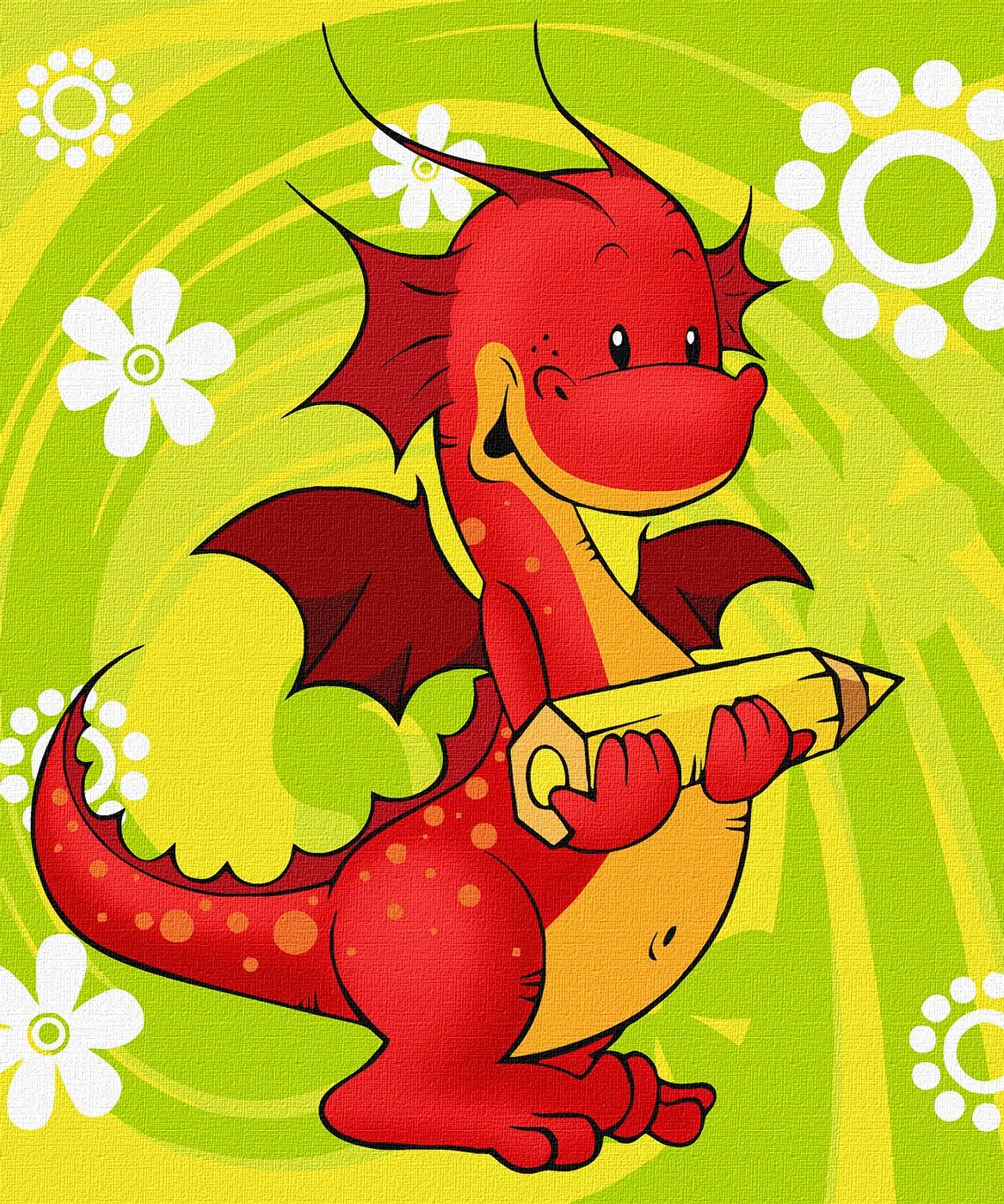 Pintar por Números - Feliz dracosha