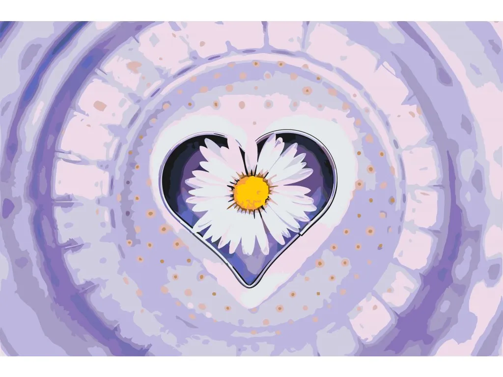 Pintar por Números - Daisy en el corazón