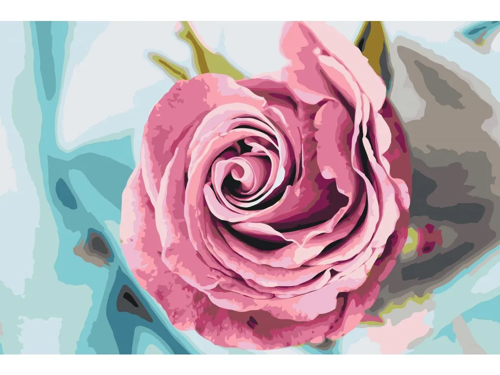 Pintar por Números - Cabeza de rosa
