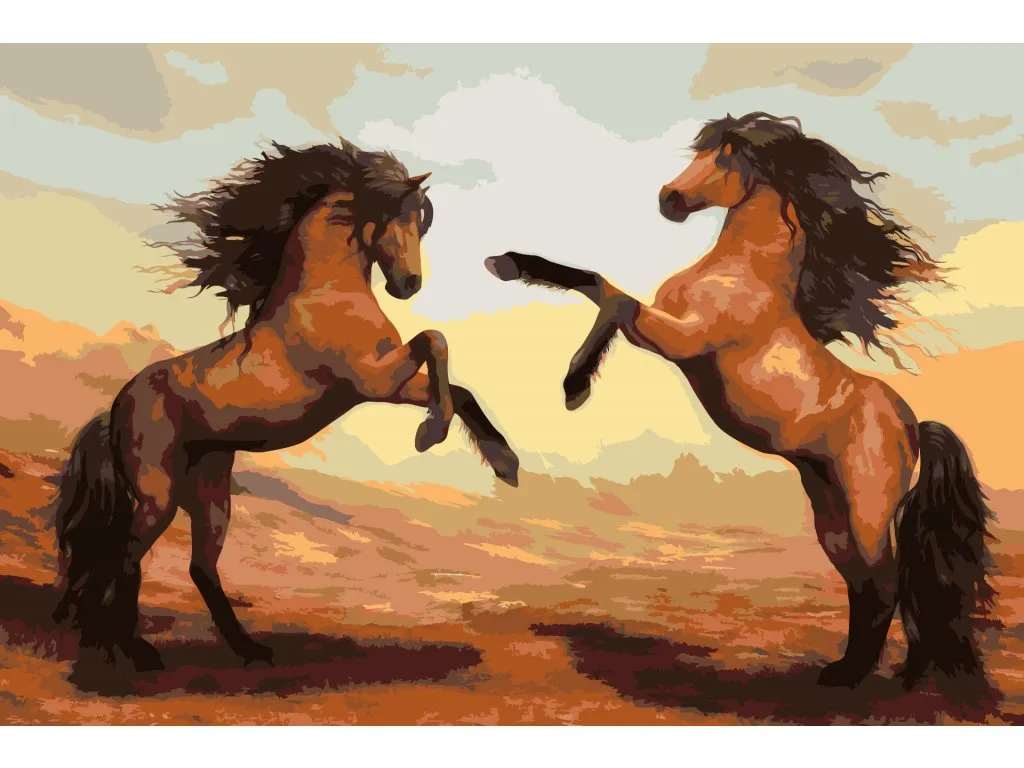 Pintar por Números - Caballos