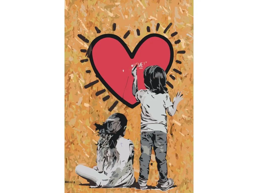 Pintar por Números - El amor de los niños
