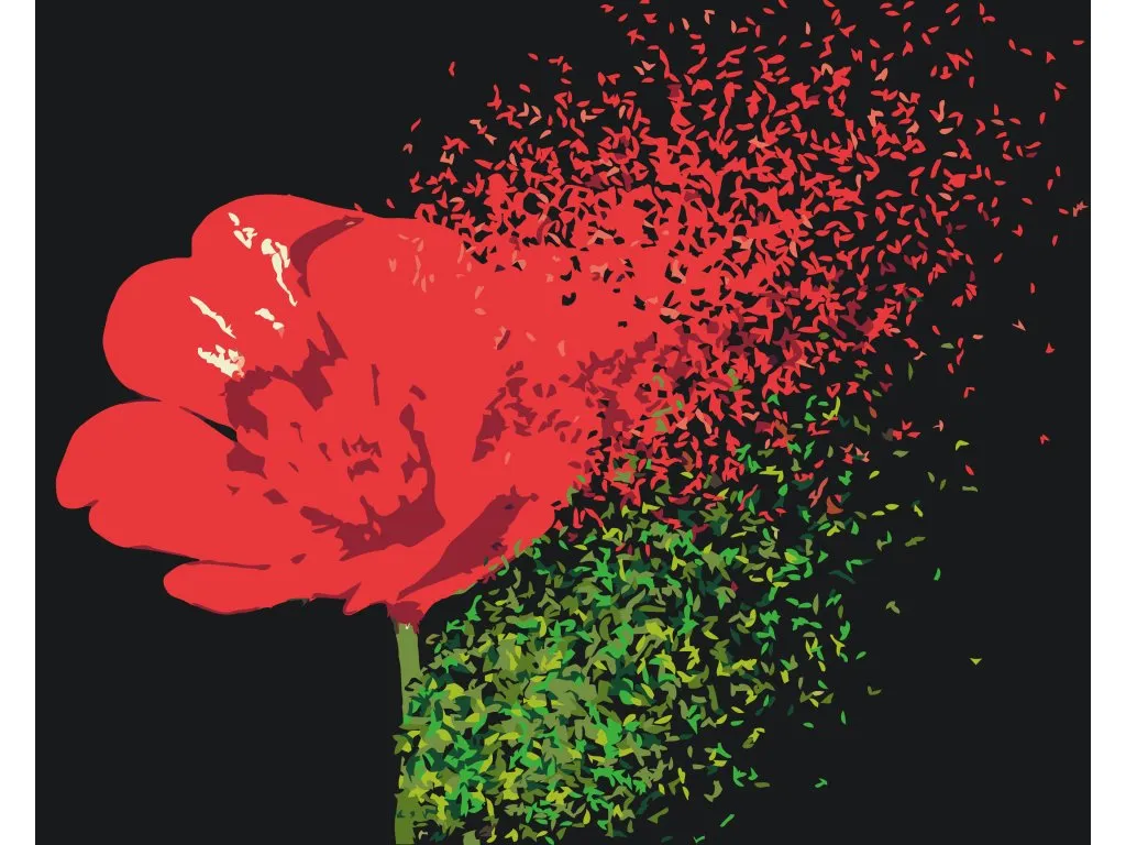 Pintar por Números - Flor soplada