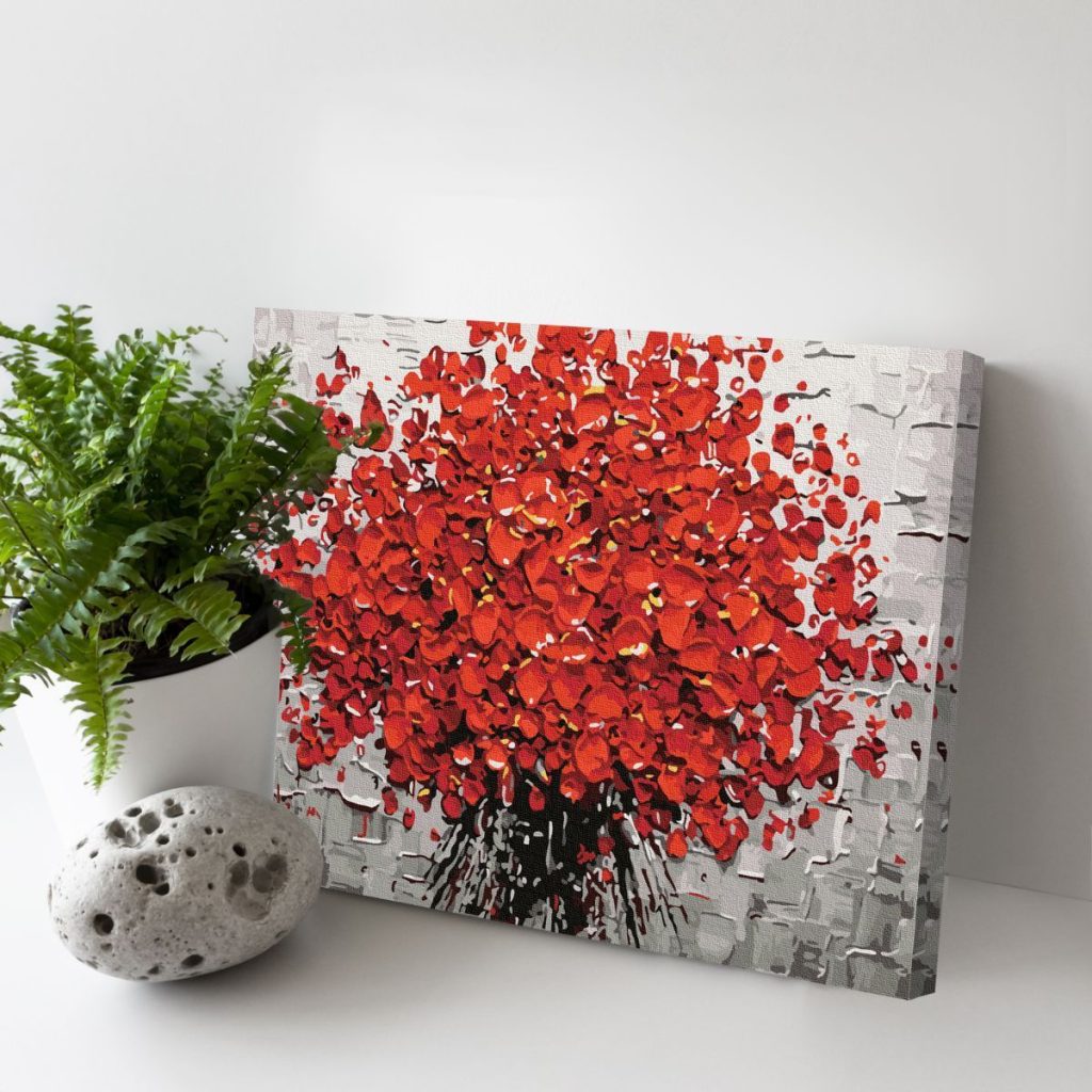 Pintar por Números - Flores rojas