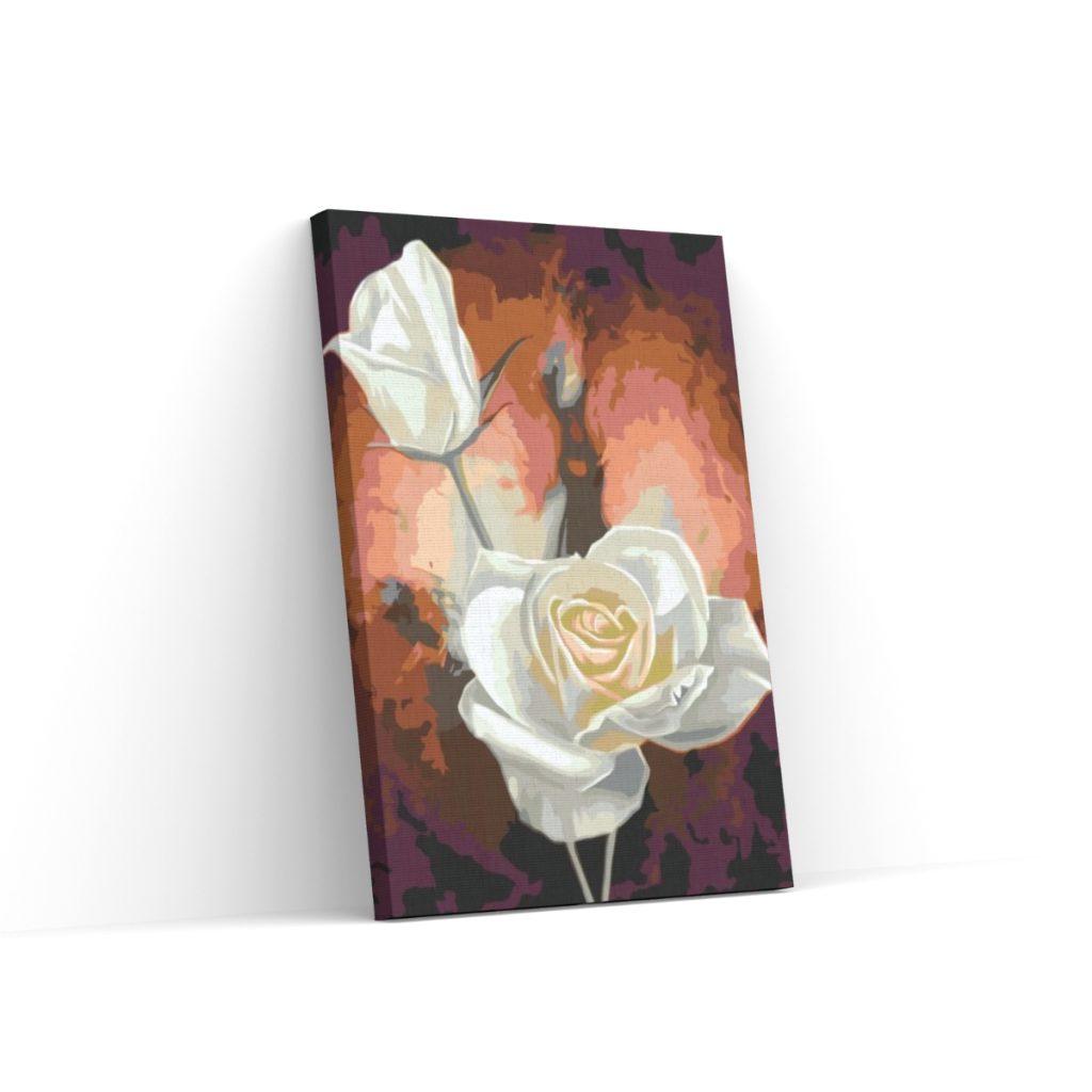 Pintar por Números - Rosas blancas