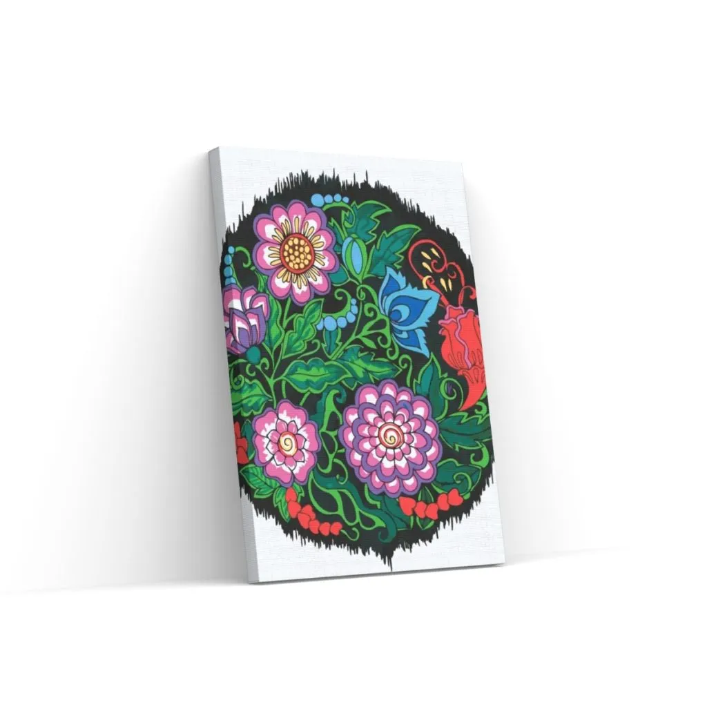 Pintar por Números - Mandala con flores