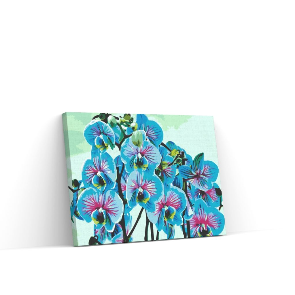 Pintar por Números - Orquídea azul