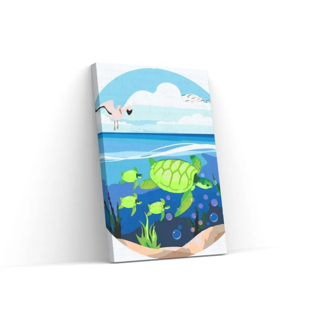 Pintar por Números - Tortugas en el mar