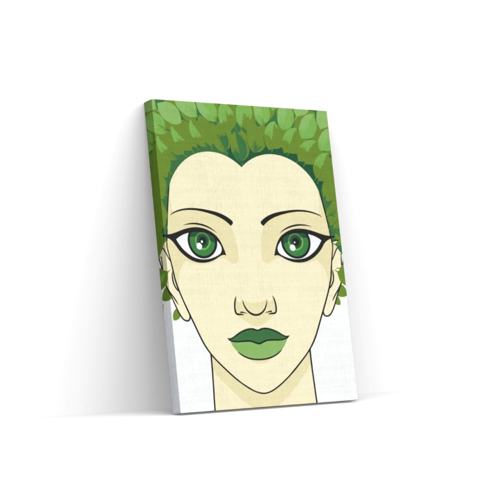 Pintar por Números - Mujer con hojas