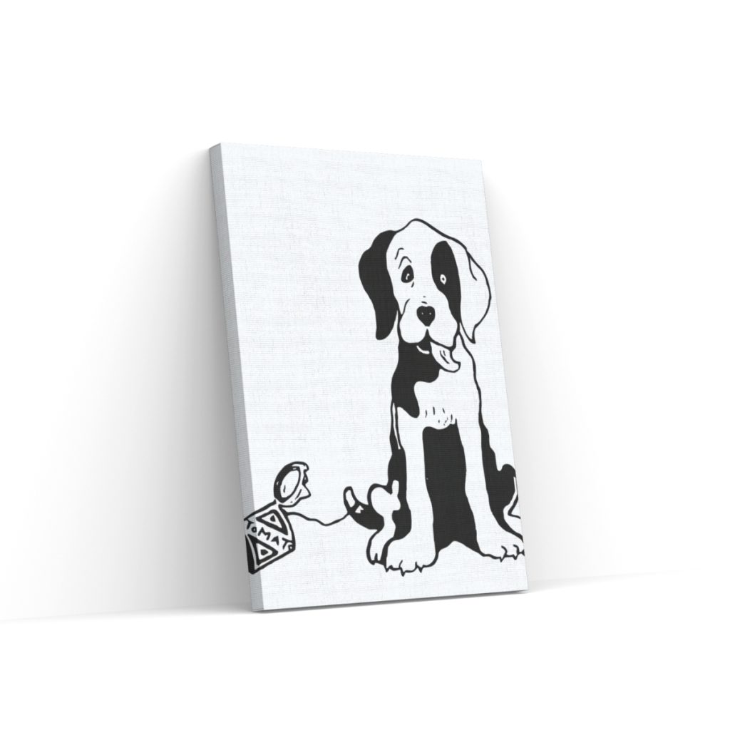 Pintar por Números - Perro blanco y negro