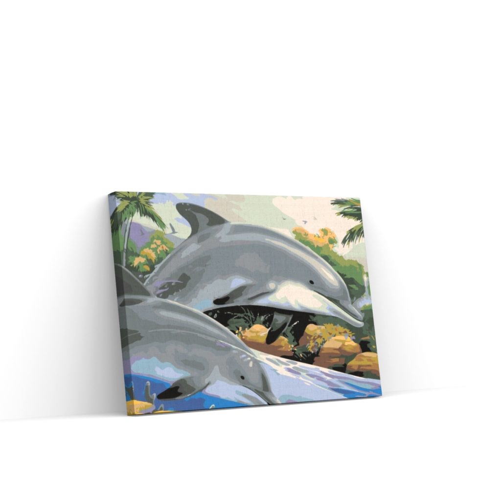 Pintar por Números - Delfines en el mar
