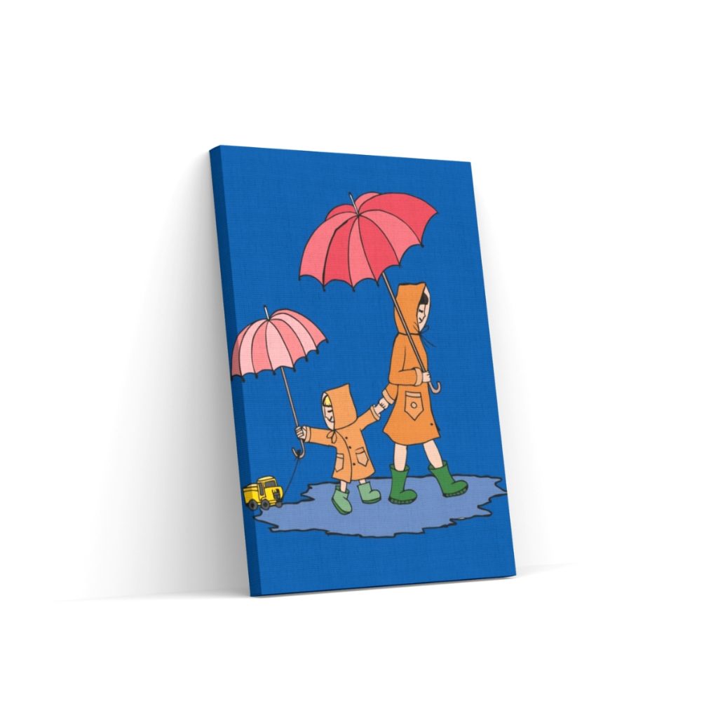 Pintar por Números - Niño con su madre durante un paseo