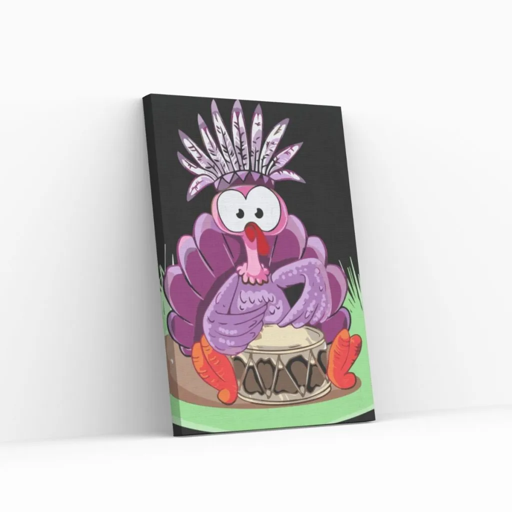 Pintar por Números - Pavo morado
