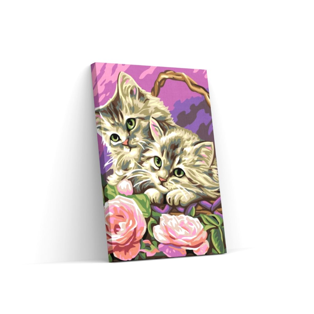 Pintar por Números - Gatitos en la cesta