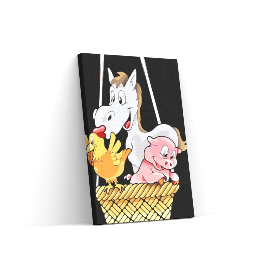 Pintar por Números - Caballo, cerdo y pollo