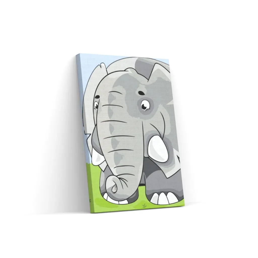 Pintar por Números - Elefante redondo