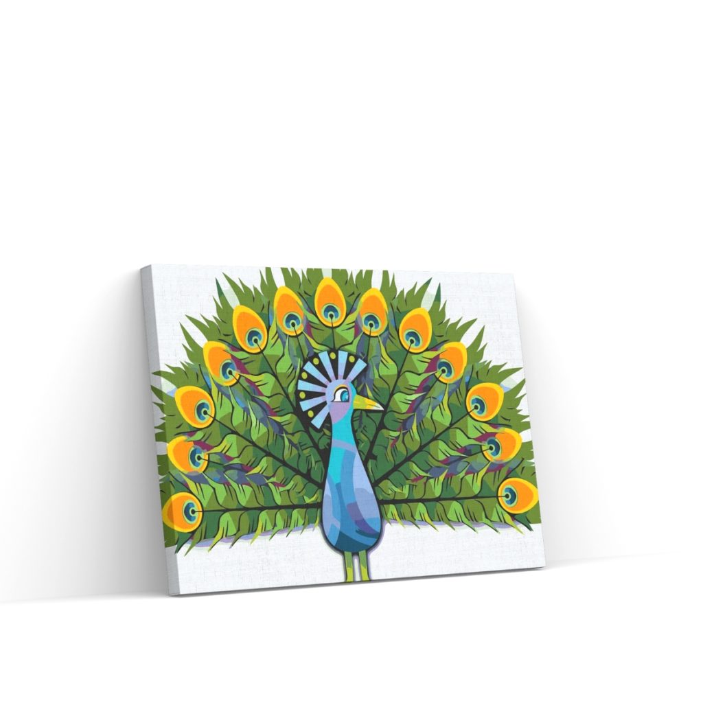 Pintar por Números - Pavo real pintado