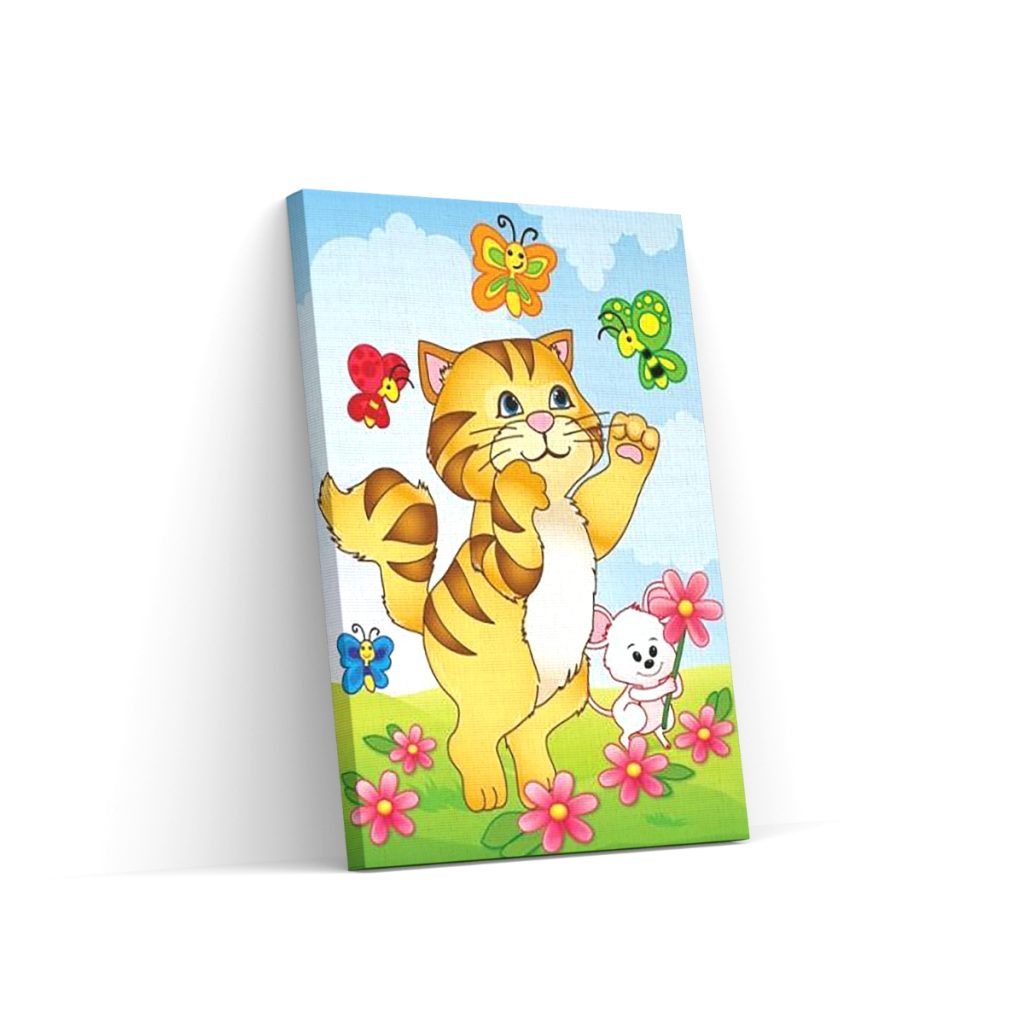 Pintar por Números - Gato y ratón