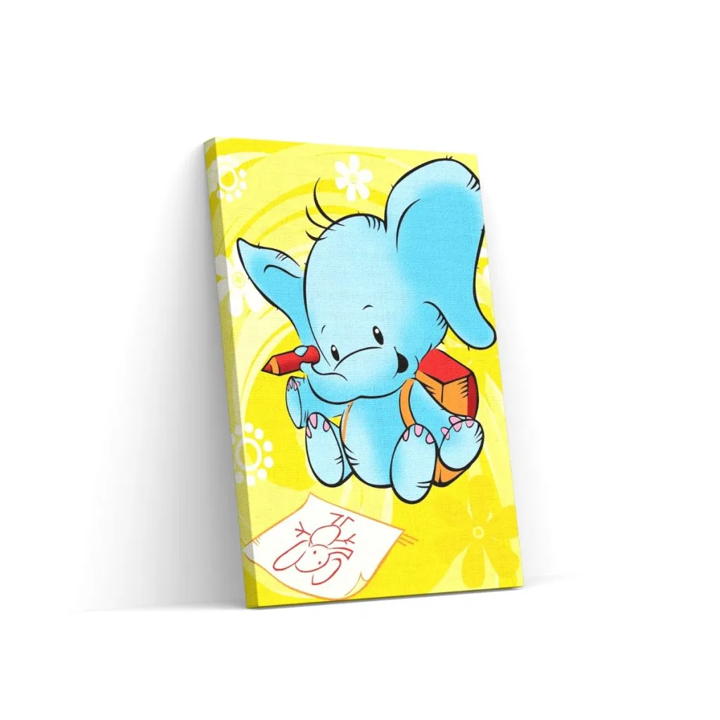 Pintar por Números - El elefante inteligente