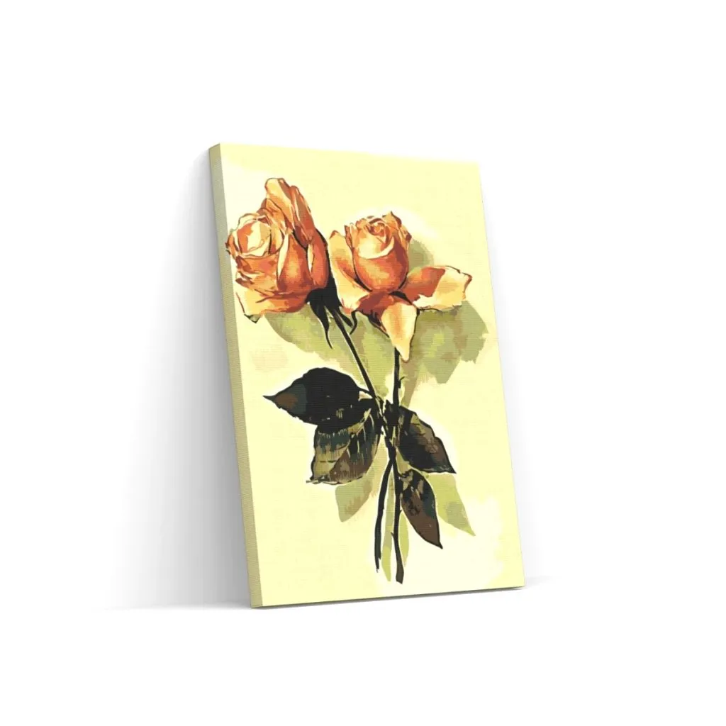 Pintar por Números - Rosas vintage 2