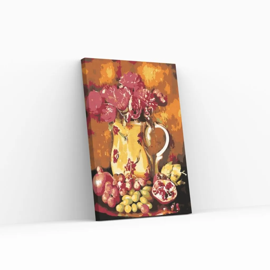 Pintar por Números - Flores y frutos rojos