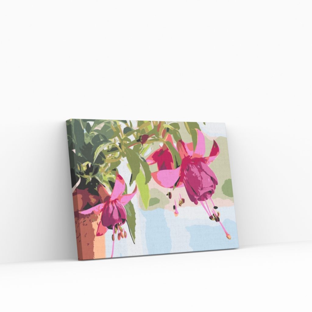 Pintar por Números - Fucsia en maceta