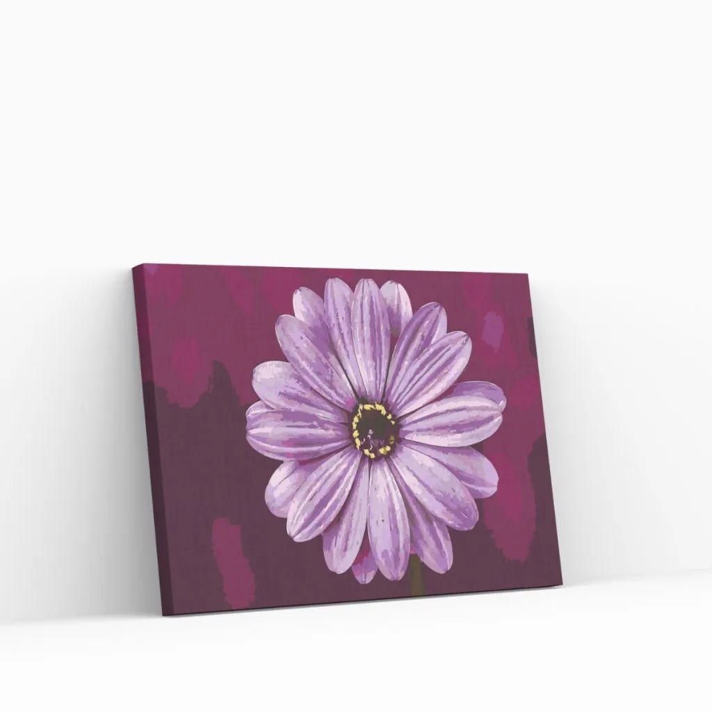 Pintar por Números - Gerbera en morado
