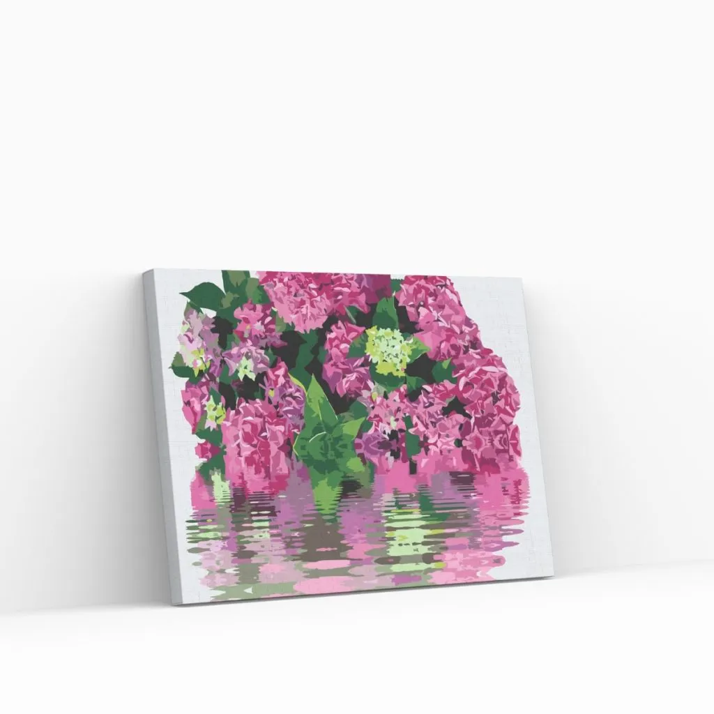 Pintar por Números - Hortensia junto al agua