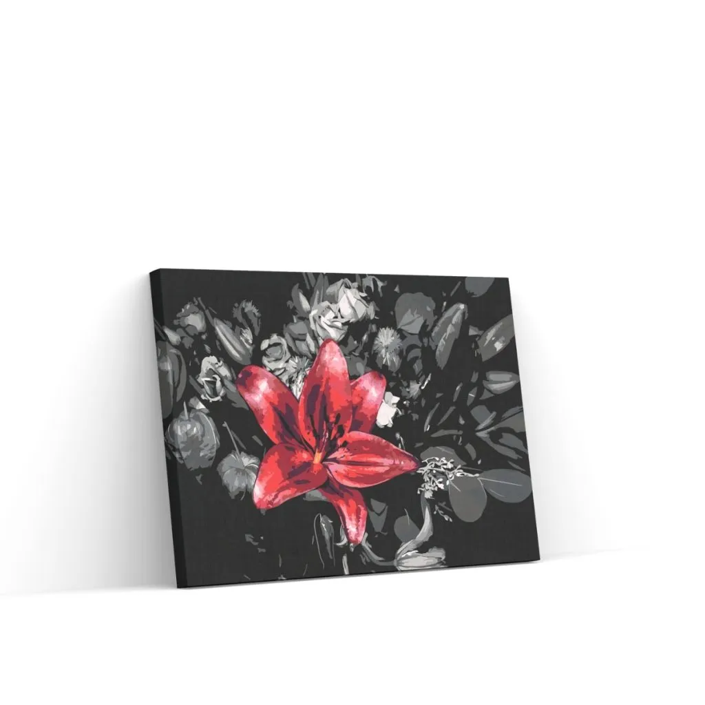 Pintar por Números - Una sola flor de colores