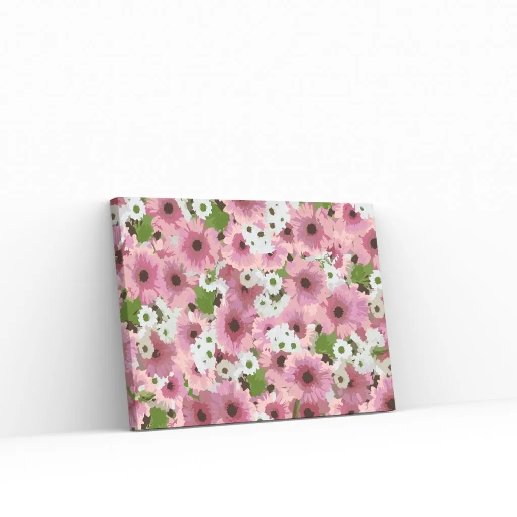 Pintar por Números - Fondo floral