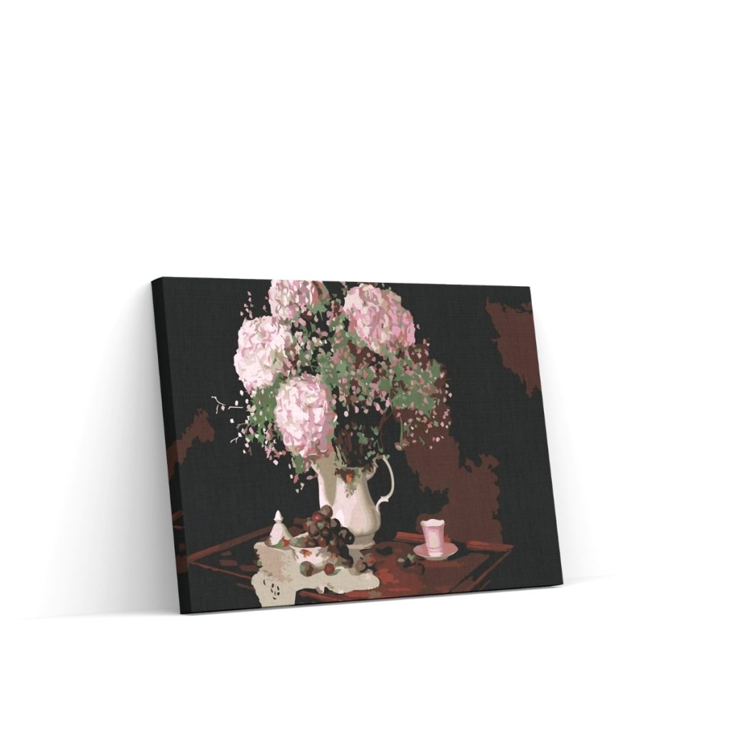 Pintar por Números - Ramo de hortensias